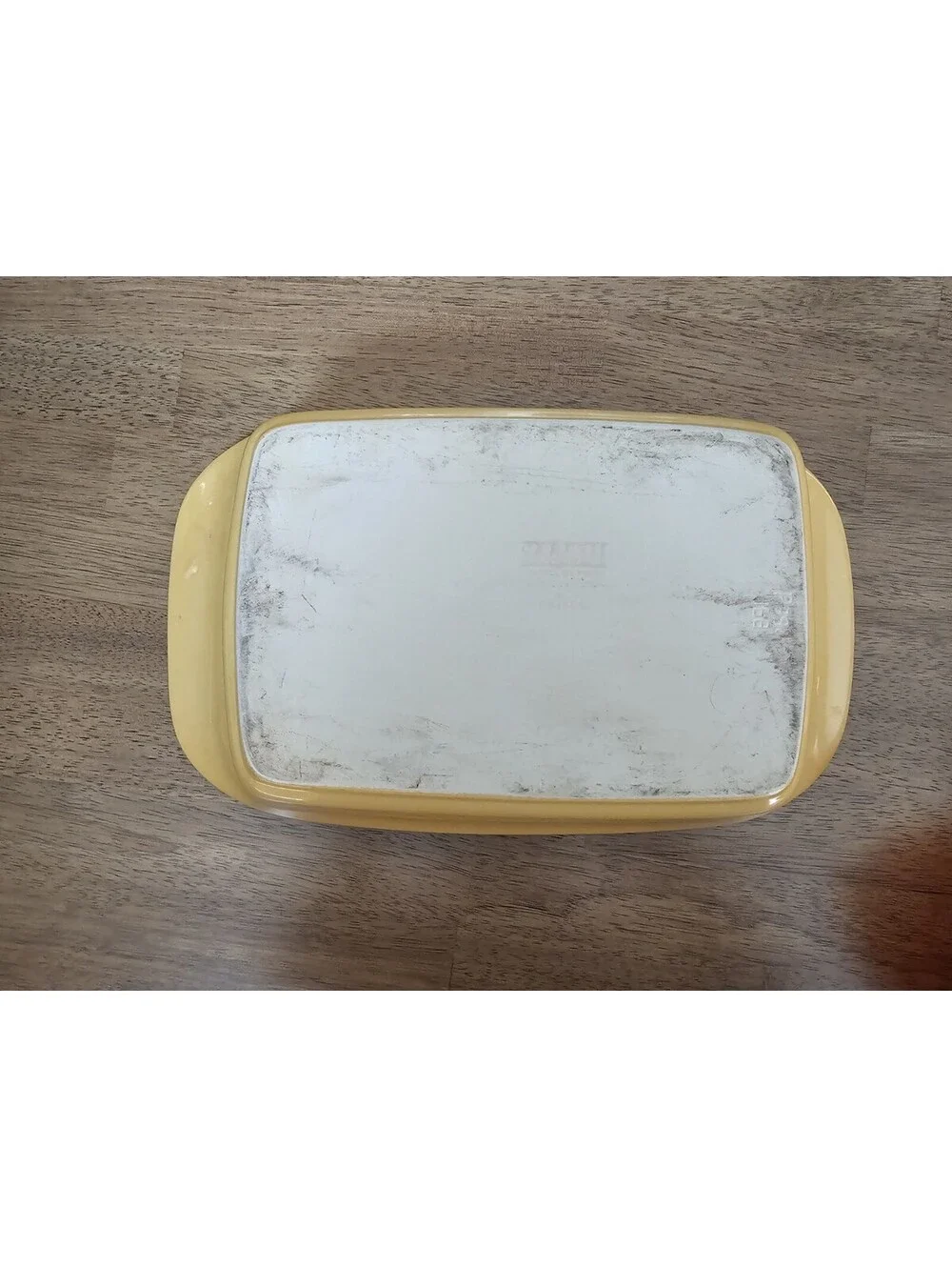 Cerutil Stoneware Mustard Yellow Olive Branch Casserole Baking Dish Portugal